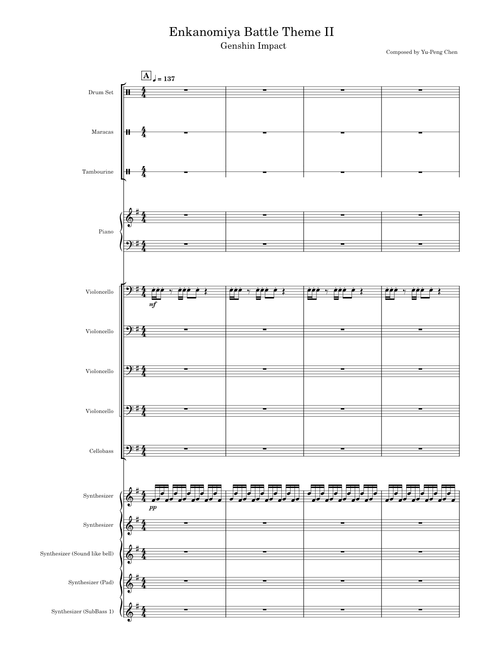 Enkanomiya Battle Theme – Yu-Peng Chen Enkanomiya battle theme II  Yu-Peng Chen 2.4IIGenshin Impact  1
