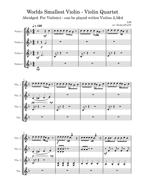 World's Smallest Violin – AJR