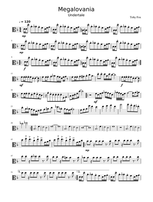 Megalovania Viola Solo