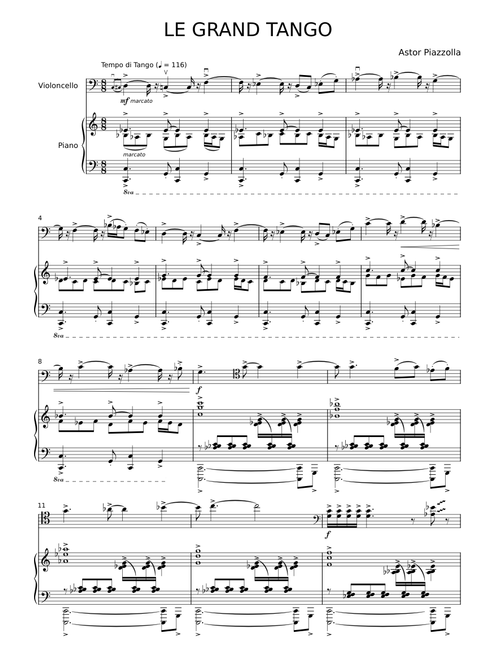 Le Grand Tango – Piazzolla