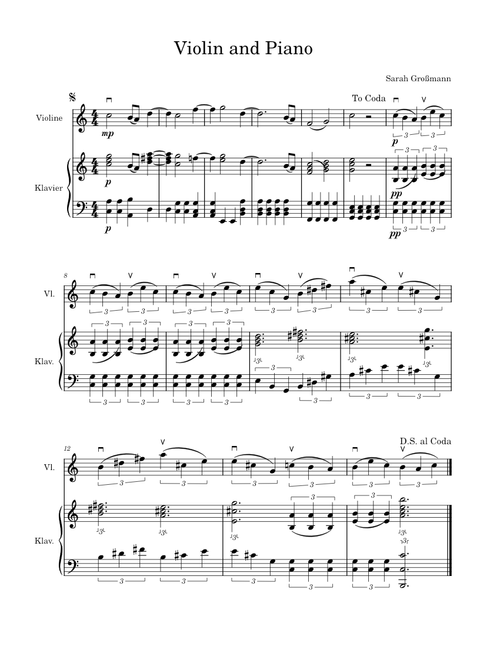 Violin and Piano