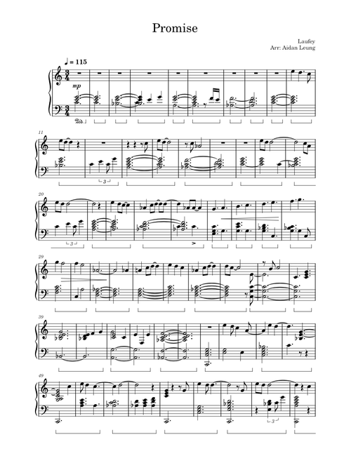 Promise – Laufey - Piano Solo [WIP]
