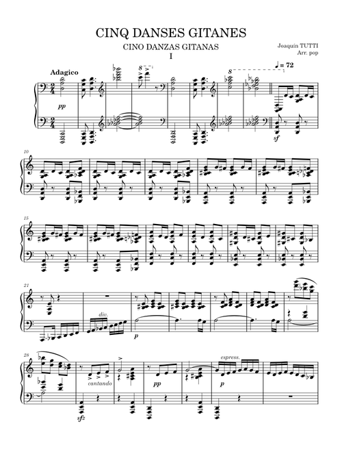 5 Danzas Gitanas, Series 1, Op.55 – Joaquín Turina