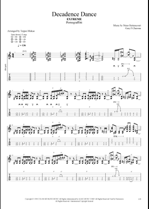 Play Official version of Decadence dance Sheet Music by