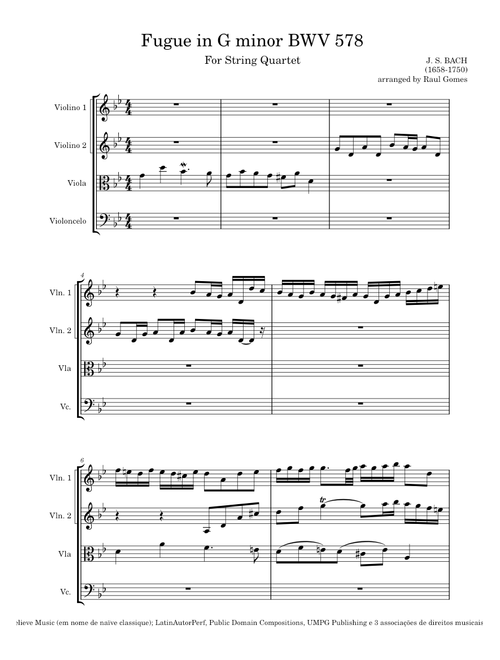 Little fugue in g minor – Johann Sebastian Bach BWV 578 - Little Fugue in G Minor