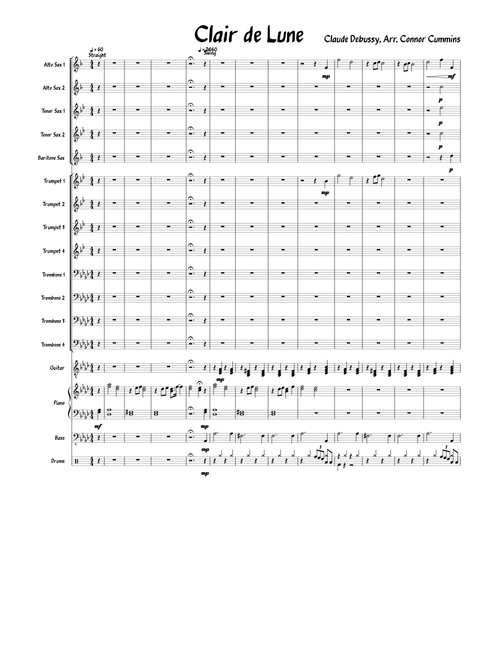Clair de Lune for Jazz Band- WIP