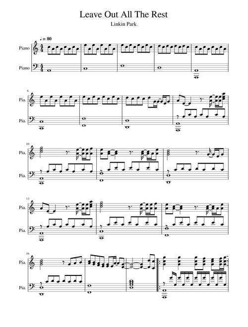 Leave Out All The Rest - Linkin Park