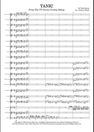 TANK! - Cowboy Bebop (Full Score) Sheet Music with Chords for
