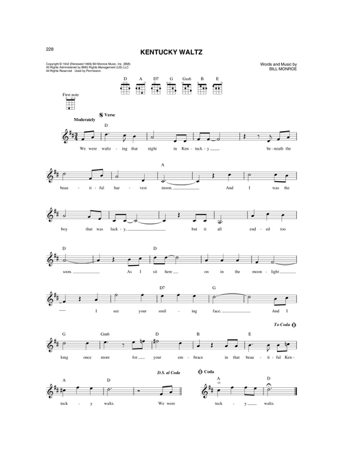 Kentucky Waltz - Eddy Arnold (Mandolin)