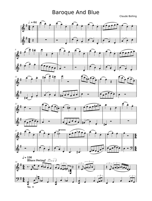 Baroque And Blue - Claude Bolling