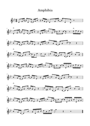 Amphibia Theme Song – Doug Petty Amphibia Theme Song Sheet Music for ...