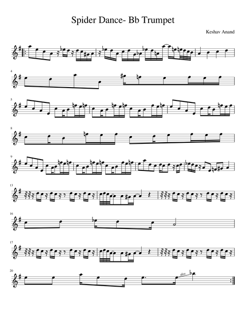 Spider Dance- Bb Trumpet