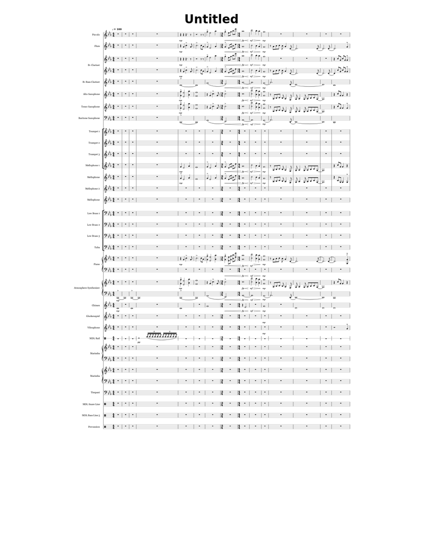 new show to over break Sheet music for Piano, Trombone, Euphonium, Tuba ...