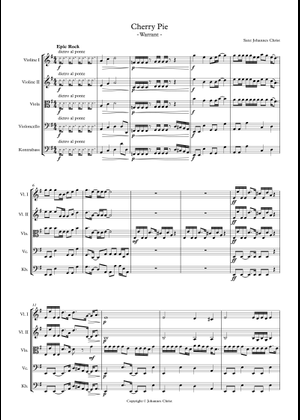 WARRANT / Cherry Pie バンドスコア　ウォレント WARRANT / Cherry Pie バンドスコア ウォレント WARRANT