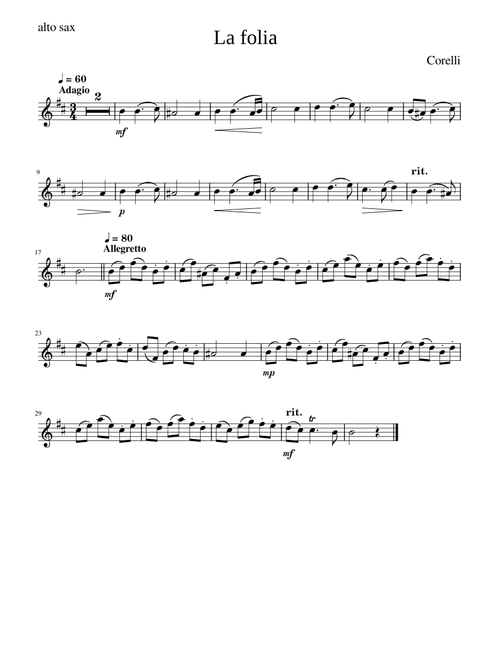 Corelli La Folia