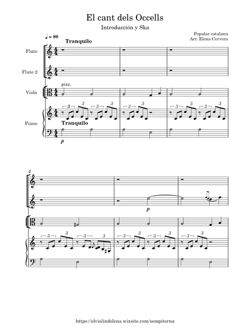 El Cant dels Ocells – Misc Traditional El Cant dels Ocells Ska – Misc Traditional