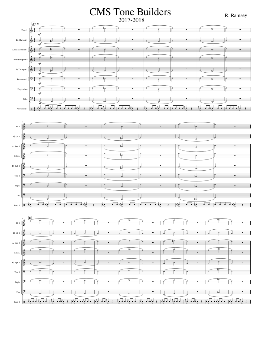 CMS Fundamentals Packet 2018 Sheet music for Trombone, Euphonium, Tuba