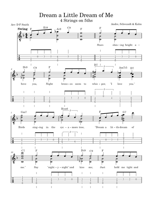 Dream a little dream of me – Schwandt & Andree