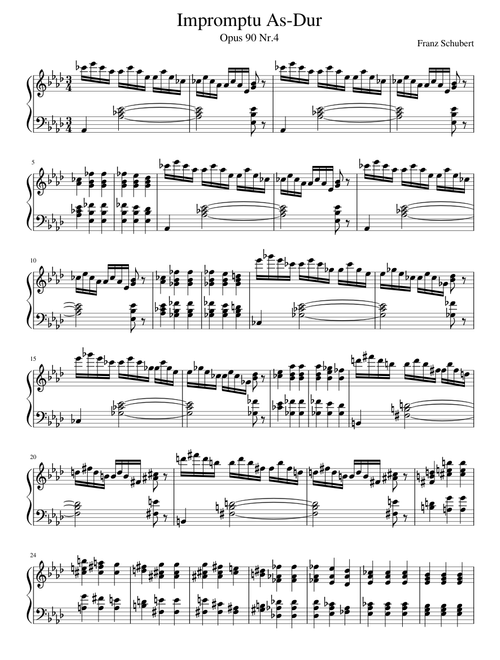 Impromptu As-Dur Opus 90 Nr.4