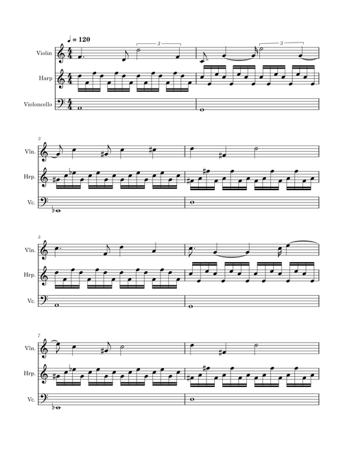 20240129 Study for Violin Harp and Cello