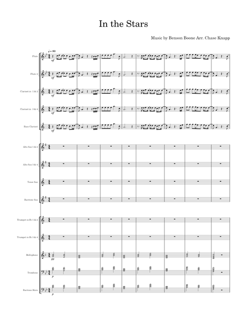 In The Stars For Marching Band