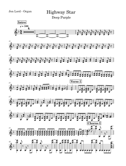 Highway star – Deep Purple