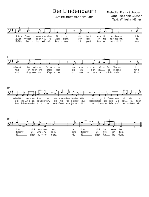Der Lindenbaum - Franz Schubert
