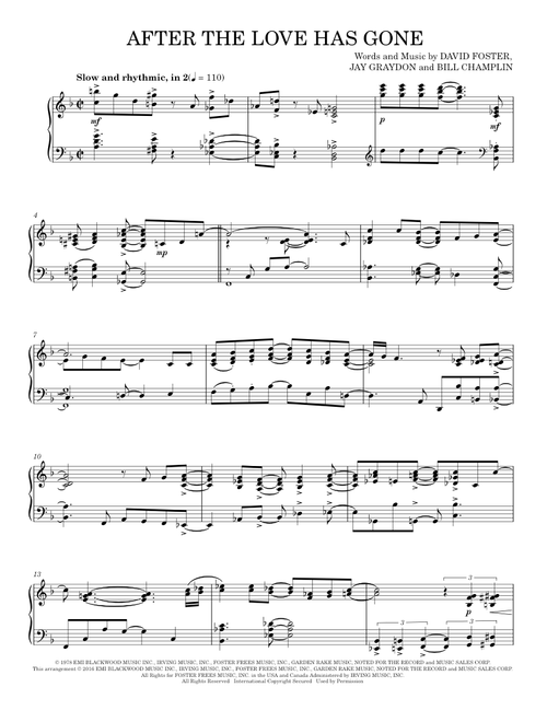 After The Love Has Gone - Earth, Wind & Fire (Piano Solo)