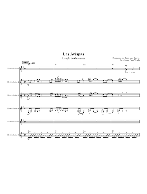 Las Avispas – Juan Luis Guerra (Arreglo de Guitarras)