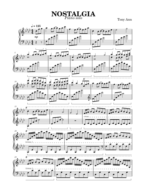 NOSTALGIA - Tony Ann