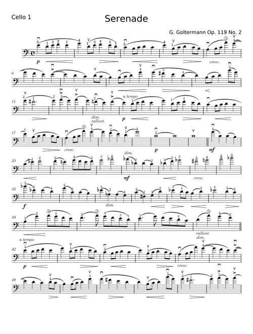 Serenade op. 119 No. 2 - Georg Goltermann