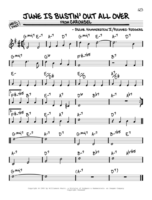 June Is Bustin' Out All Over - Rodgers & Hammerstein (Real Book - Melody-Chords)