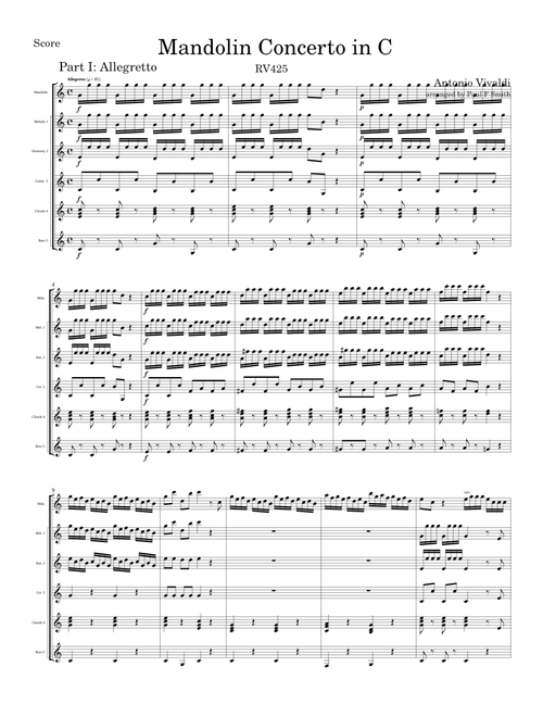 Mandolin Concerto in C major, RV 425 – Antonio Vivaldi