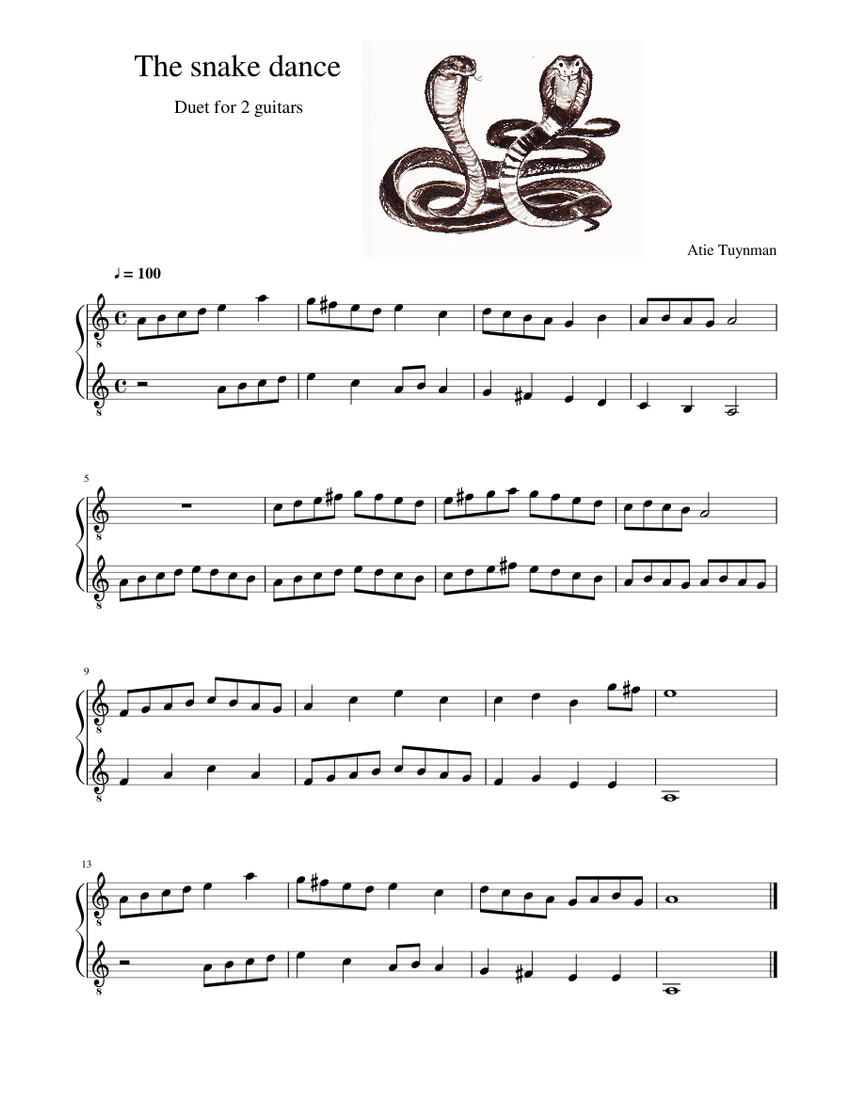 The snake dance piano tutorial
