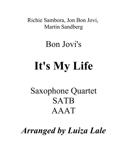 It's My Life (Arr. Luiza Lale) - Bon Jovi (Woodwind Ensemble)