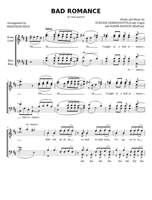 Bad Romance – Lady Gaga