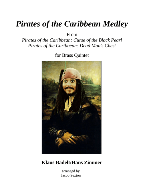 Pirates of the Caribbean Medley for Brass Quintet