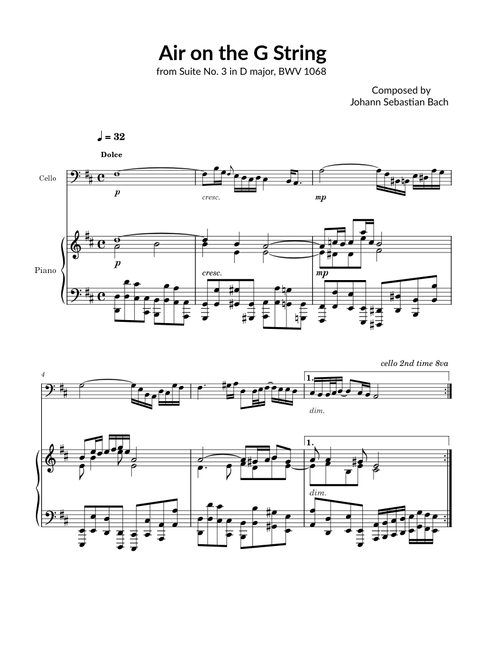 Air On The G String – Johann Sebastian Bach