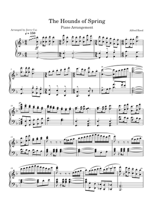 Hounds of Spring Sheet Music for Trombone, Tuba, Flute, Oboe