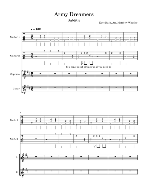 Army Dreamers Arrangement