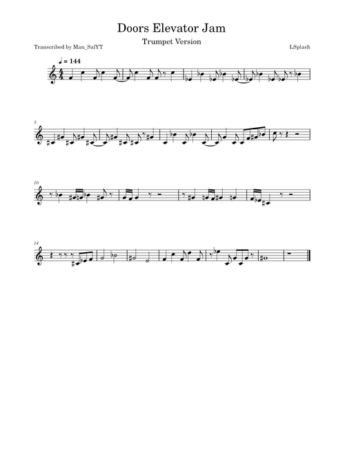 Elevator Jam – LSPLASH Doors Elevator Trumpet Version