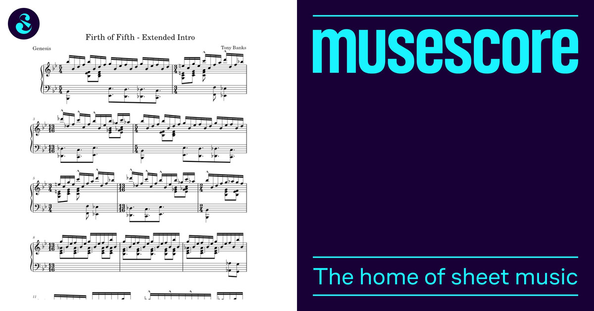Firth of fifth – Genesis – Extended Intro Sheet Music for Piano
