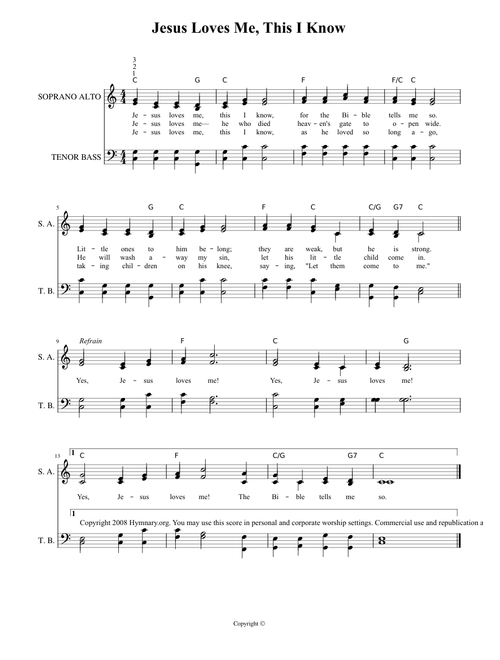 Jesus Loves Me, This I Know - Anna Bartlett Warner