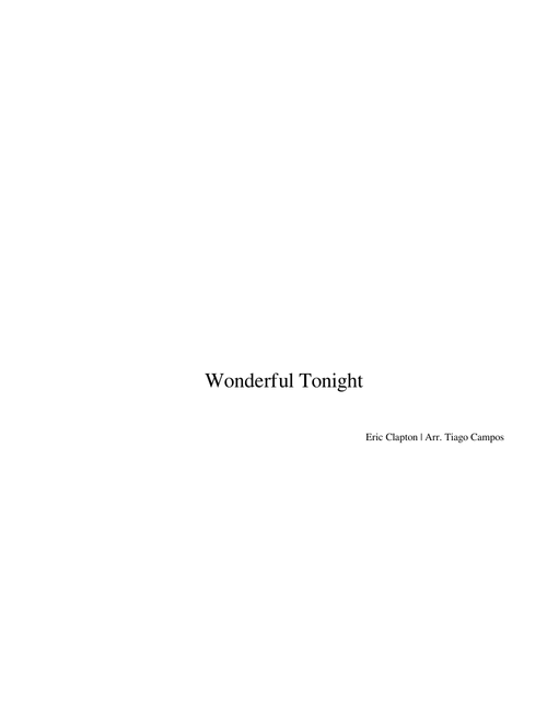 Wonderful Tonight
