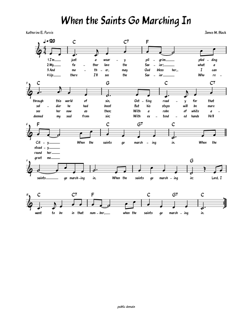 when-the-saints-go-marching-in-lead-sheet-with-lyrics-piano-tutorial