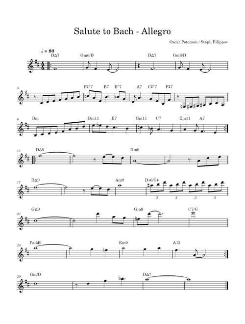 The Bach Suite Allegro – Oscar Peterson