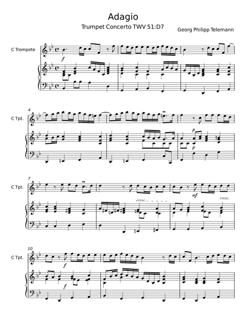 Fantasia TWV 33:1, Adagio - Georg Philipp Telemann