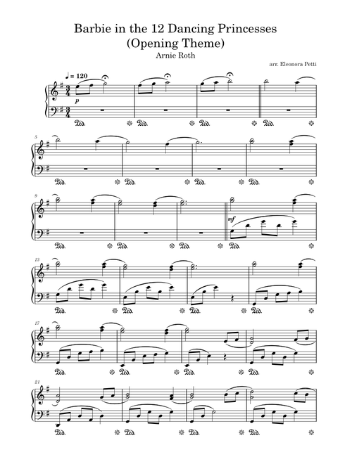 Barbie in the 12 Dancing Princesses – Arnie Roth (piano)