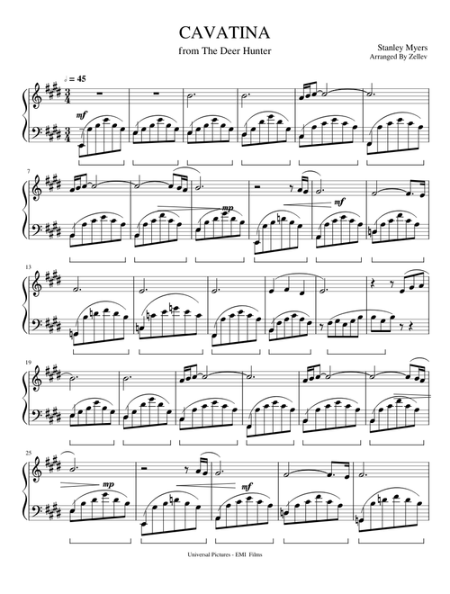 CAVATINA ~By Stanley Myers