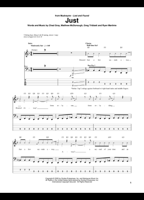 Play Official version of Just Sheet Music by Mudvayne for Guitar